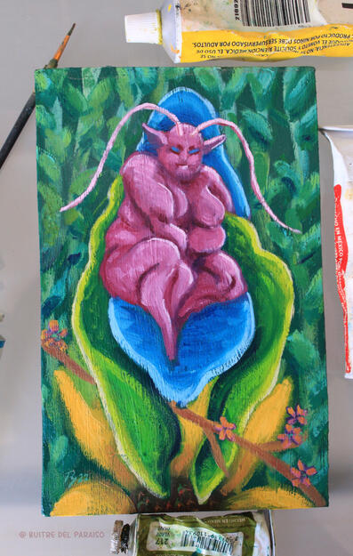 "Night Fairy T". 80 USD. 9.1x5.9in / 23.2x15cm